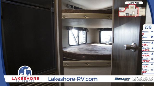 2019 Keystone Bullet 243BHS Travel Trailer RV For Sale Lakeshore RV Center смотреть онлайн