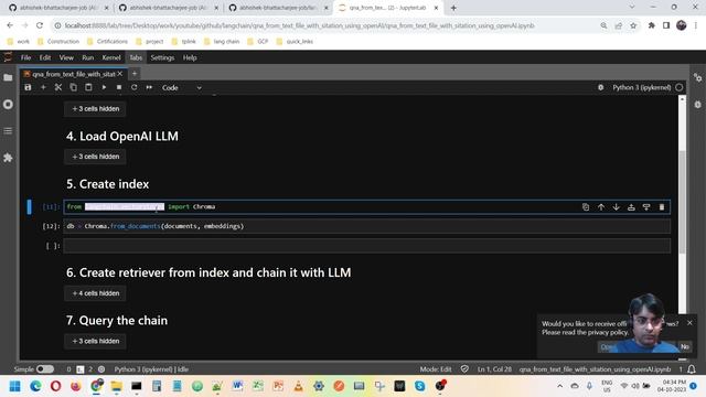 Query text files get answer with citation | LangChain | OpenAI смотреть онлайн