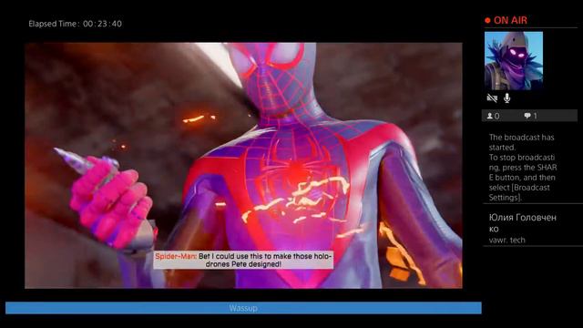 Continuing spiderman Miles morales before fortnite live event starts смотреть онлайн