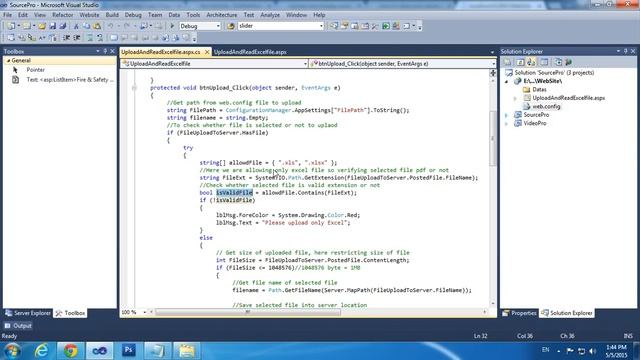 Upload and display excel file content in gridview using asp.net смотреть онлайн