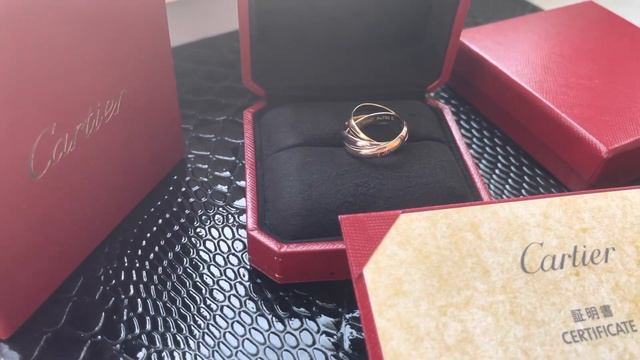 Топовое кольцо Cartier Trinity Оригинал смотреть онлайн