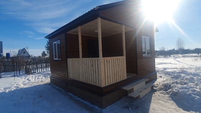 Дачный домик 5х5м от компании Лесное раздолье Омск. смотреть онлайн