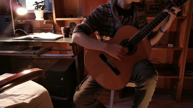 Bach Prelude in C MAjor BWV846 tabbed by Alex Obechaika(Guitar Cover) смотреть онлайн
