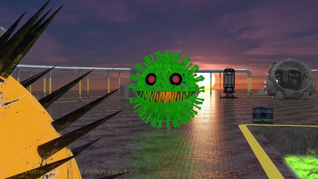 Two Robot Pacmans vs Omicron-Bot Monster vs Pacman & Ms Pacman смотреть онлайн