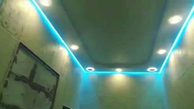 Многоуровневый парящий натяжной потолок смотреть онлайн