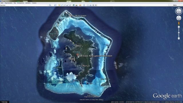 Бора-Бора на карте мира смотреть онлайн