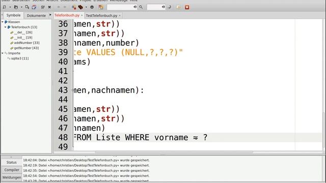 Wir bauen ein Telefonbuch --- Datenbankprogrammierung -- Python #1 смотреть онлайн