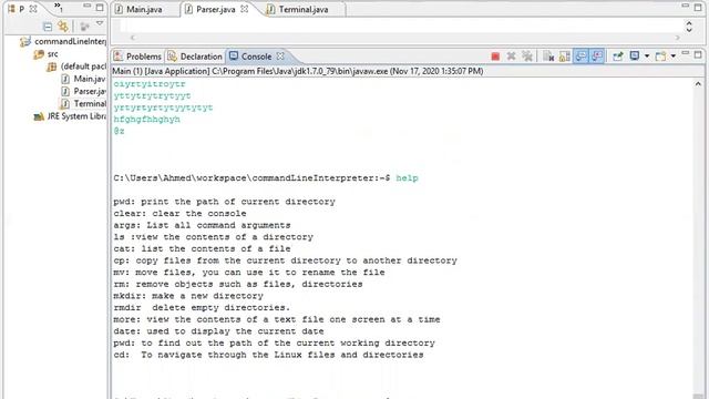 Command line interpreter with java part1(testing) смотреть онлайн