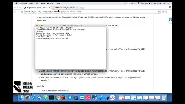 React Native: Nhúng quảng cáo Admob - phần 1 смотреть онлайн