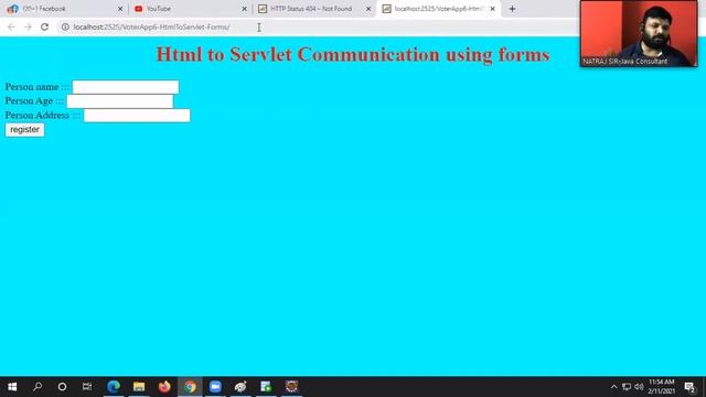[Advance java]:Servlet web app Html to servlet Communication relative and absolute url(11/02/2021) смотреть онлайн