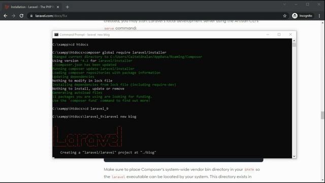 How to install laravel 9 смотреть онлайн