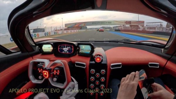 Apollo Project Evo sur le circuit du Mans Classic