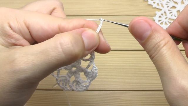 СНЕЖИНКА КРЮЧКОМ мастер-класс по вязанию МОТИВ ирландского кружева How To Crochet a Snowflake смотреть онлайн