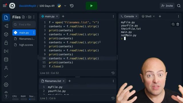 Day 49: 100 Days of Code: Reading a File смотреть онлайн