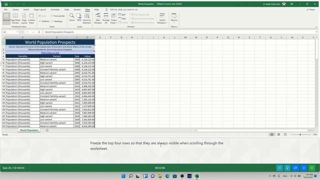 MOS Excel 2019/365 (MO-200) - MOS Excel 2019 Associate Skill Review 3 смотреть онлайн
