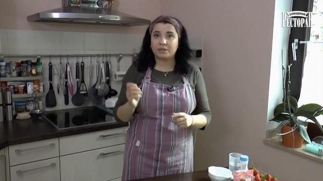 Открытый пирог "Дама клубничного возраста". Крем который я придумала сама. смотреть онлайн