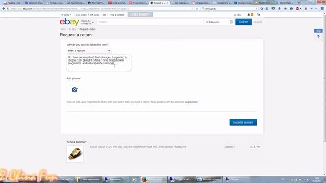 Ebay открываем спор по поводу китайской флешки Iron Man 128 Gb смотреть онлайн