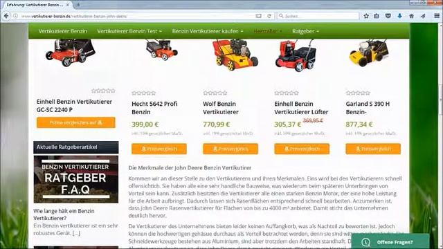 Vertikutierer Benzin John Deere | Infos, Tipps Und Testsieger | Vertikutierer-Benzin.de