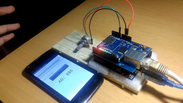 Arduino Ethernet Shield Teleduino : Read Analog Input