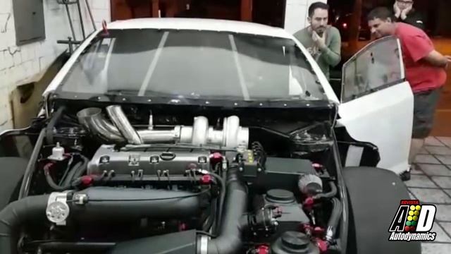 Drag Car Honda FIT K24 Mauro Schnaider | Força Livre Dianteira Arrancada смотреть онлайн