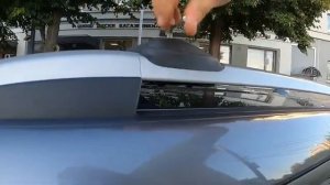 Багажник LUX ХАНТЕР черный за обычные рейлинги, с замком. Обзор и установка