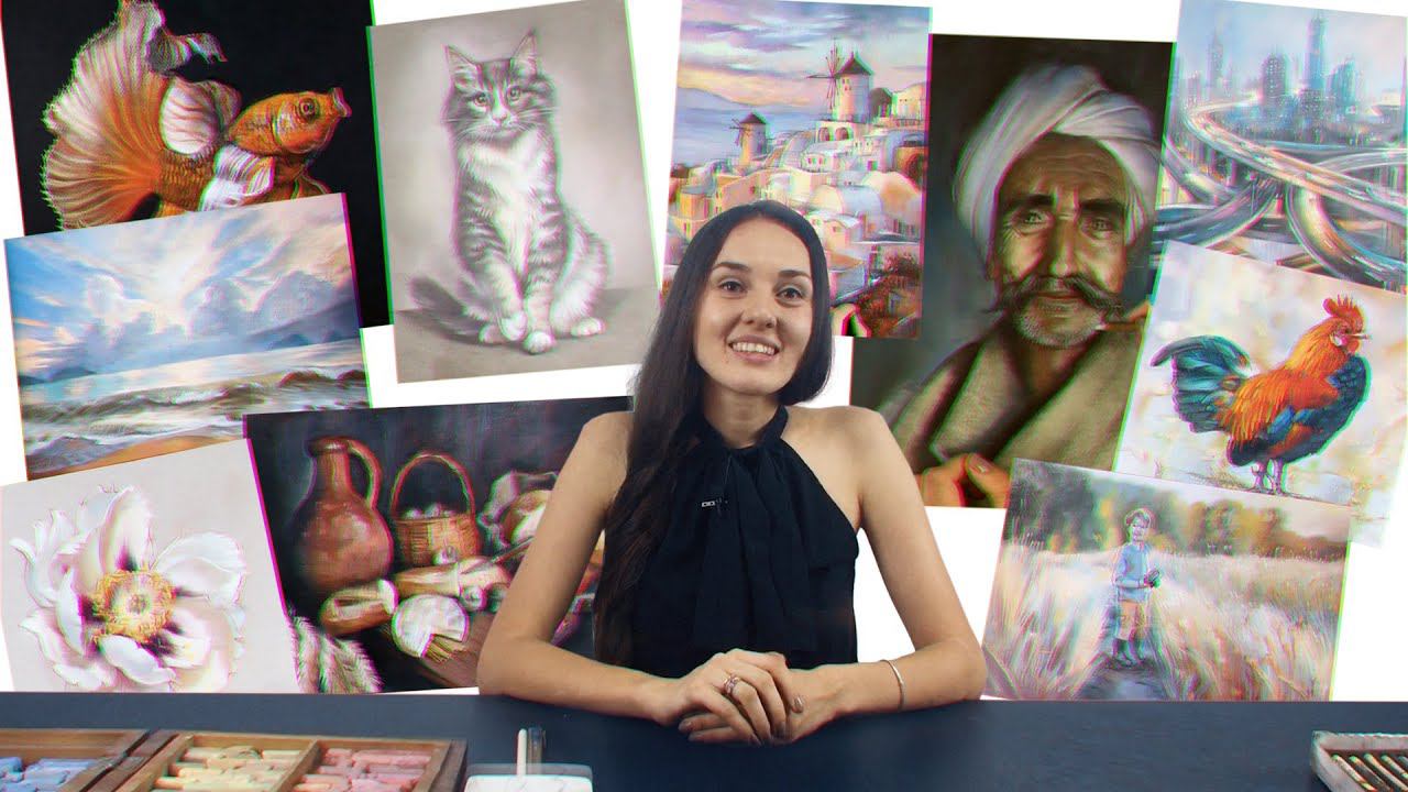 Промо онлайн-курса «Пастельная живопись Pro» смотреть онлайн