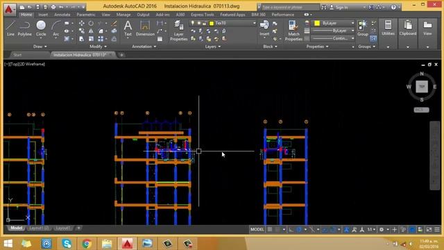 SANITARY PIPE BLOCKS - AutoCAD 2016 смотреть онлайн