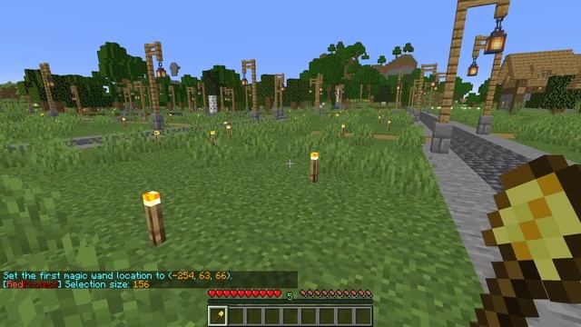 Minecraft: Red Protect Plugin - ? How to Claim Land... смотреть онлайн