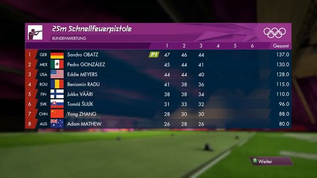 London 2012 Gameplay - 25m Schnellfeuerpistole смотреть онлайн
