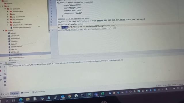 Dataframe using pandas to extract data from mysql смотреть онлайн