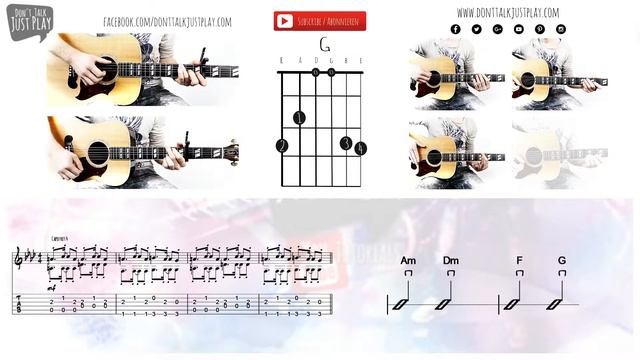 ED SHEERAN - SHAPE OF YOU - How to play on Guitar-Tutorial - Unplugged Cover+Chords+Tabs+GuitarPro смотреть онлайн