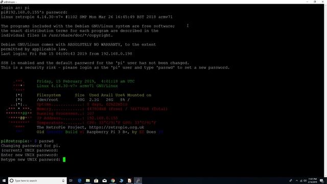 Raspberry Pi SSH for RetroPie v4.4 - First time connecting remotely смотреть онлайн