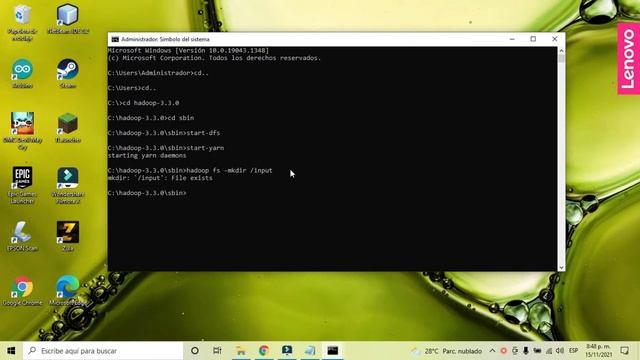 INSTALACION DE HADOOP 3.3.0 Y EJECUCION DE UN CONTADOR DE PALABRAS CON HADOOP (UDI 2021) смотреть онлайн