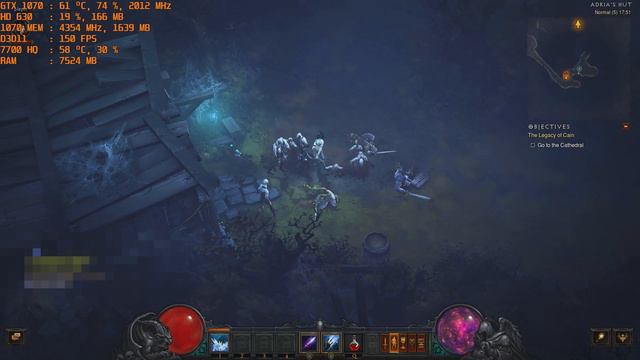 MSI GE73VR GTX 1070 Diablo III Windowed Borderless смотреть онлайн
