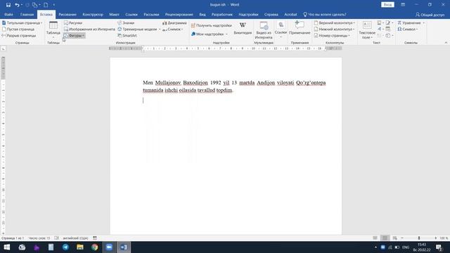 30 MINUTDA MICROSOFT WORDDA ISHLASHNI TO'LIQ O'RGANAMIZ || WORD DASTURIDA ISHLASH смотреть онлайн
