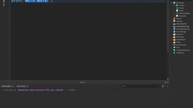 Функция Print | Roblox Studio | Урок №1 смотреть онлайн
