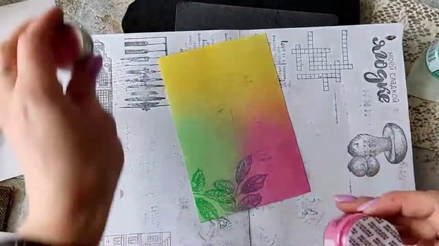 Мастер-класс. Весенняя открытка. Штампинг, эмбоссинг, тонировка. Cardmaking Tutorial. Stamp&Emboss.