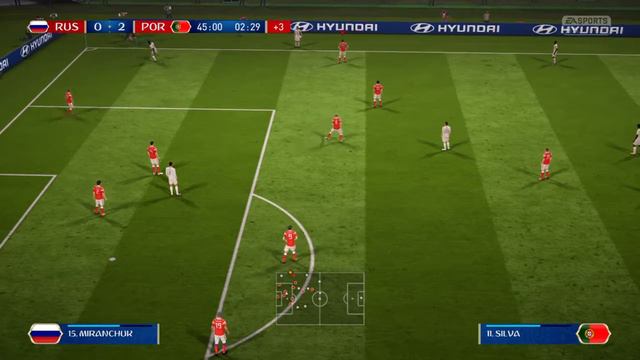 FIFA 18. ЧМ-2018. Матч 1/8 финала: Сборная России - Сборная Португалии смотреть онлайн