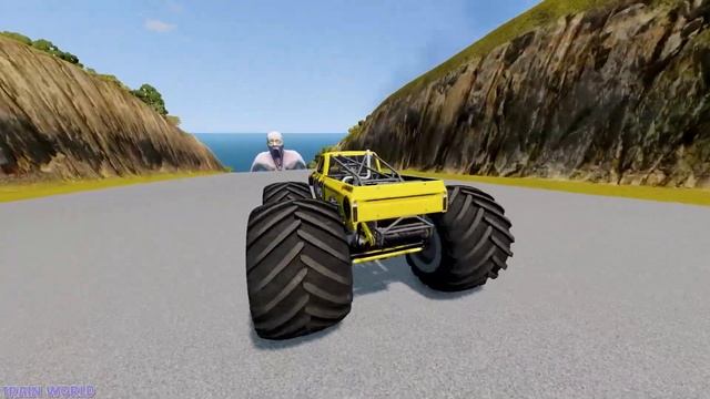 Escape From The Shy Guy (SCP-096) | Monster Truck VS Giant Bulge | Horror Beamng Drive Trainworld # смотреть онлайн