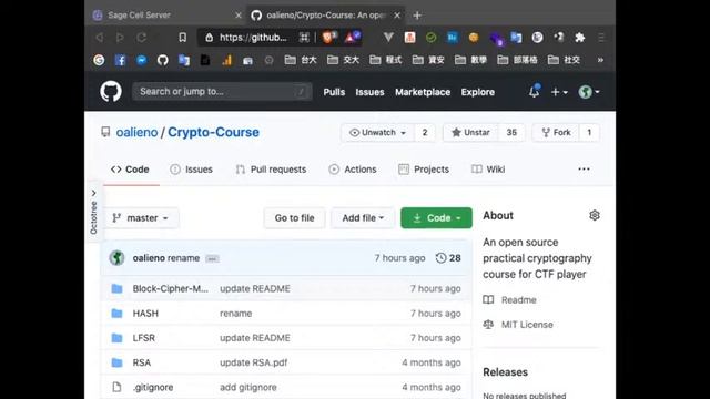 [CSIE 2020 Fall] Crypto 0x01 - part 1 смотреть онлайн