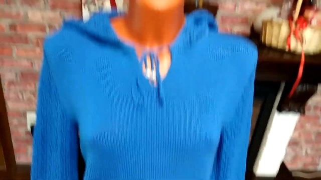 Джемпер "Подснежник" с ажурными рукавами и капюшоном. смотреть онлайн