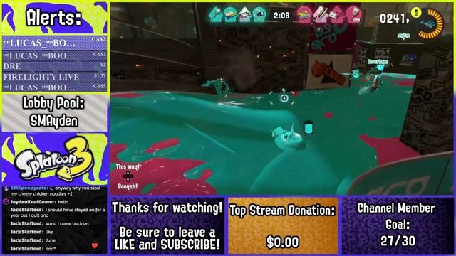 Splatoon 3 Regular Battles and Leveling Up with Viewers! смотреть онлайн