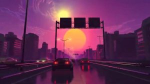 Машина едет один час на трассе