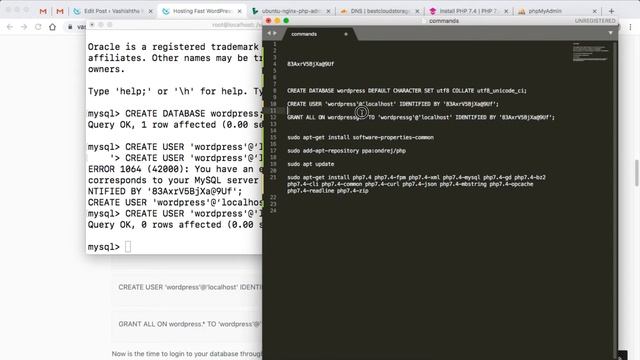 Setting up Database and Permissions in MySQL for WordPress смотреть онлайн