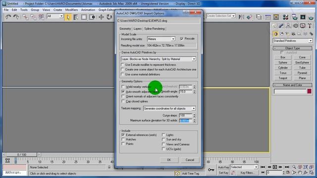 como importar un archivo dwg (autocad) a 3d max смотреть онлайн