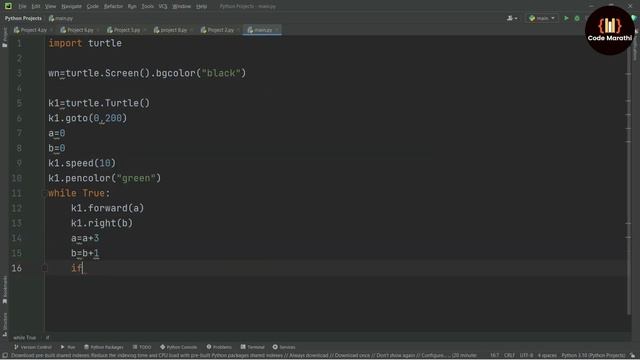 Animated Virus With Python Programming | Python Turtle Graphics | Code Marathi смотреть онлайн