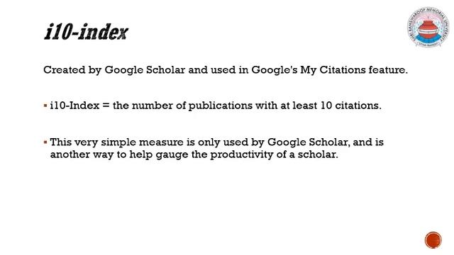 Research Metrics: h-index, i10-index and G-index смотреть онлайн