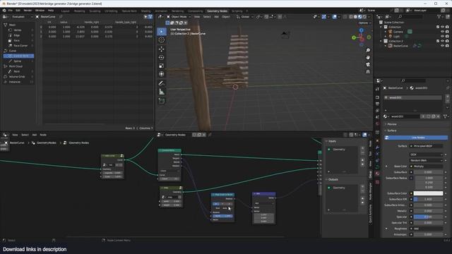 creating a procedural rope bridge in blender смотреть онлайн