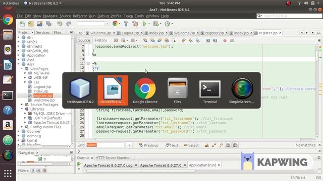 How to create Register and Login form Using JSP on Netbeans with Database Connectivity in UBUNTU смотреть онлайн