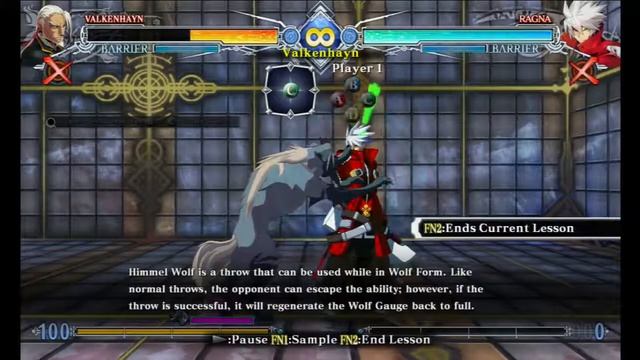 Blazblue Central Fiction - Tutorial Character Strategies Valkenhayn смотреть онлайн